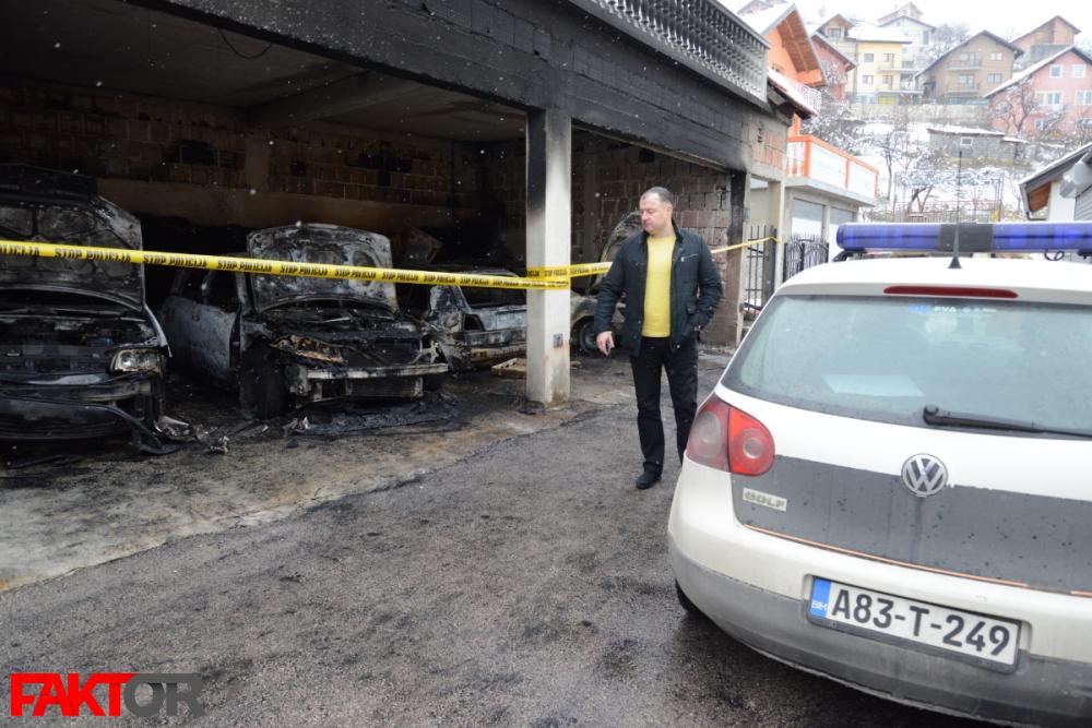 Zapaljeni garaža i četiri vozila bivšem vozaču Fahrudina Radončića