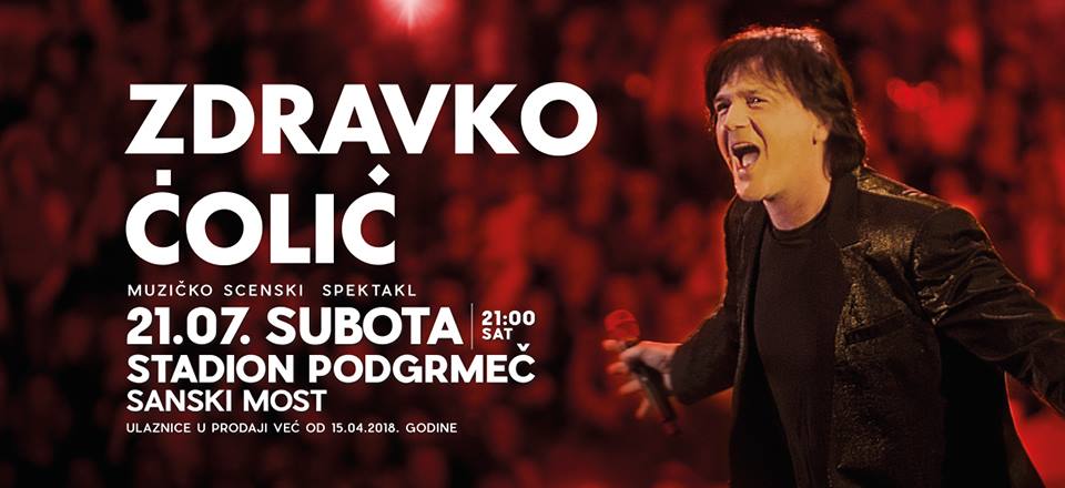 Počela prodaja ulaznica za koncert Zdravka Čolića u Sanskom Mostu