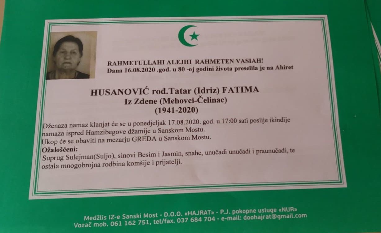 Husanović (Idriz) Fatima