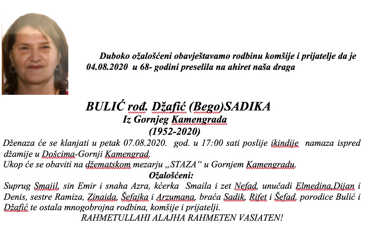 Bulić (Bego) Sadika