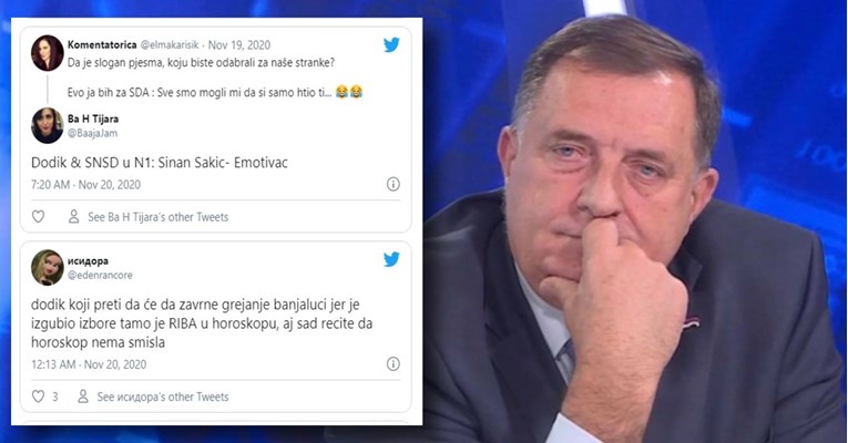 Twitter forama uništava Dodika: “Kad dođem na ispit pa ponavljam samo ono što znam”