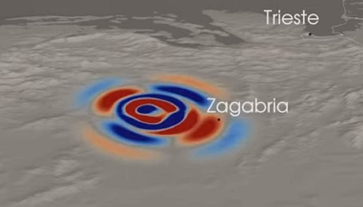 VIDEO Ovako se siloviti potres širio kroz Hrvatsku i Europu