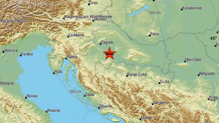 Potres kod Siska magnitude 3.5