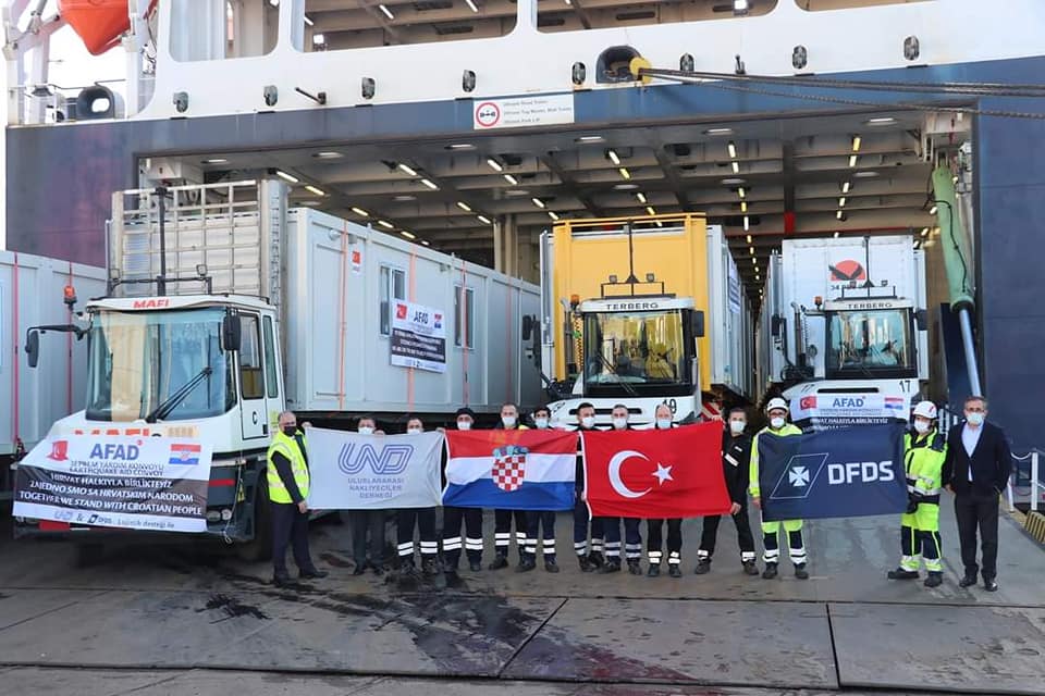 Turska poslala 100 kontejnera za Hrvatsku