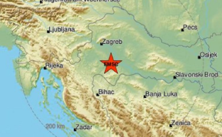 Zemljotres jačine 3,8 stepeni po Richteru potresao Hrvatsku