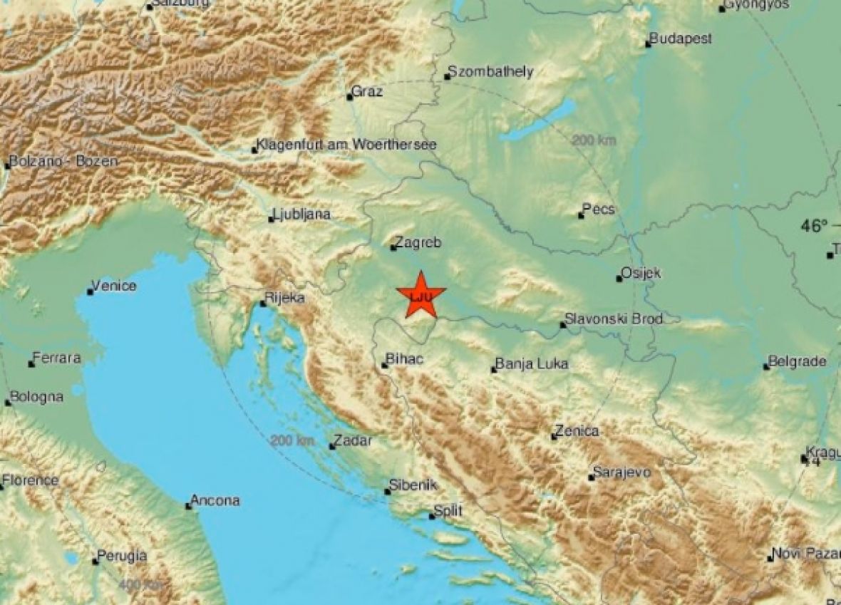 U Hrvatskoj za tri sata tri zemljotresa: “I opet zvuk poput eksplozije”