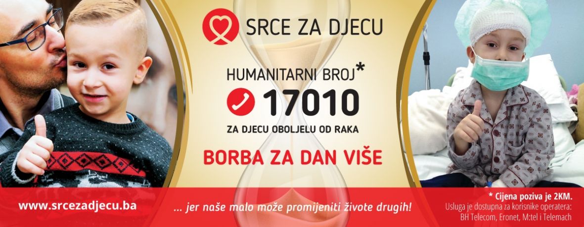 Udruženje Srce za djecu pokreće kampanju pod sloganom Borba za dan više