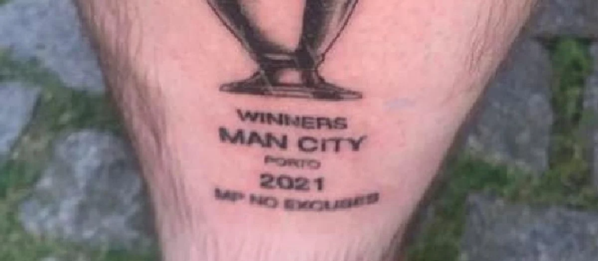 Navijač Manchester Cityja kandat za glupost godine, brže bolje će morati kod tattoo majstora