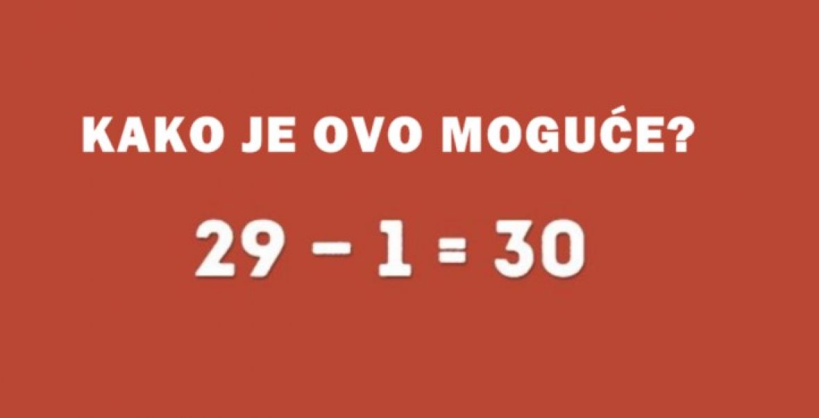 Mozgalica: Kako je moguće da je ova jednačina tačna?