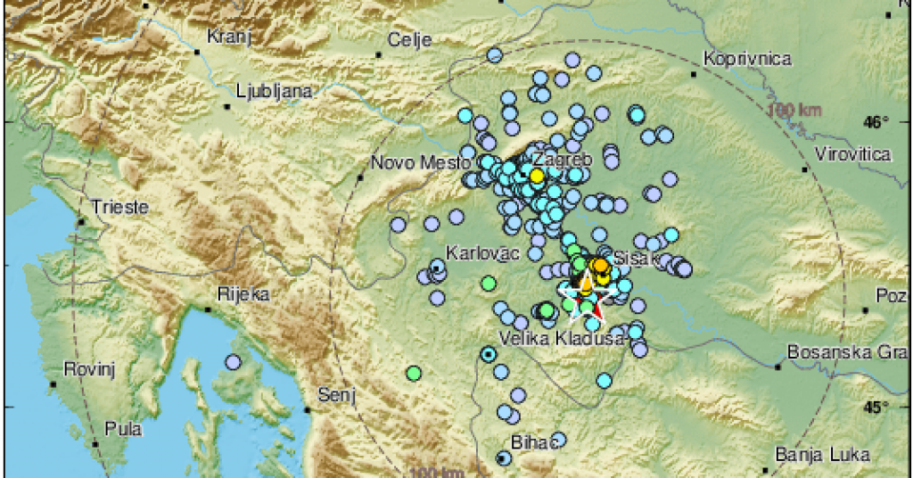 Potres od 3,6 prema Richteru rano jutros probudio stanovnike Petrinje i okolice