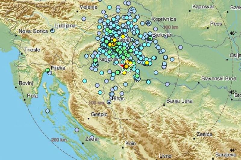 Zemljotres jačine 4,2 stepena sinoć ponovo zatresao Petrinju