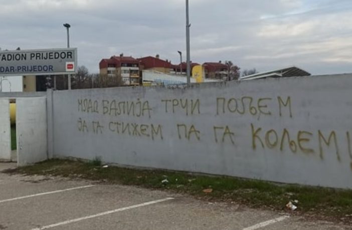 U Prijedoru osvanuo morbidan grafit protiv Bošnjaka