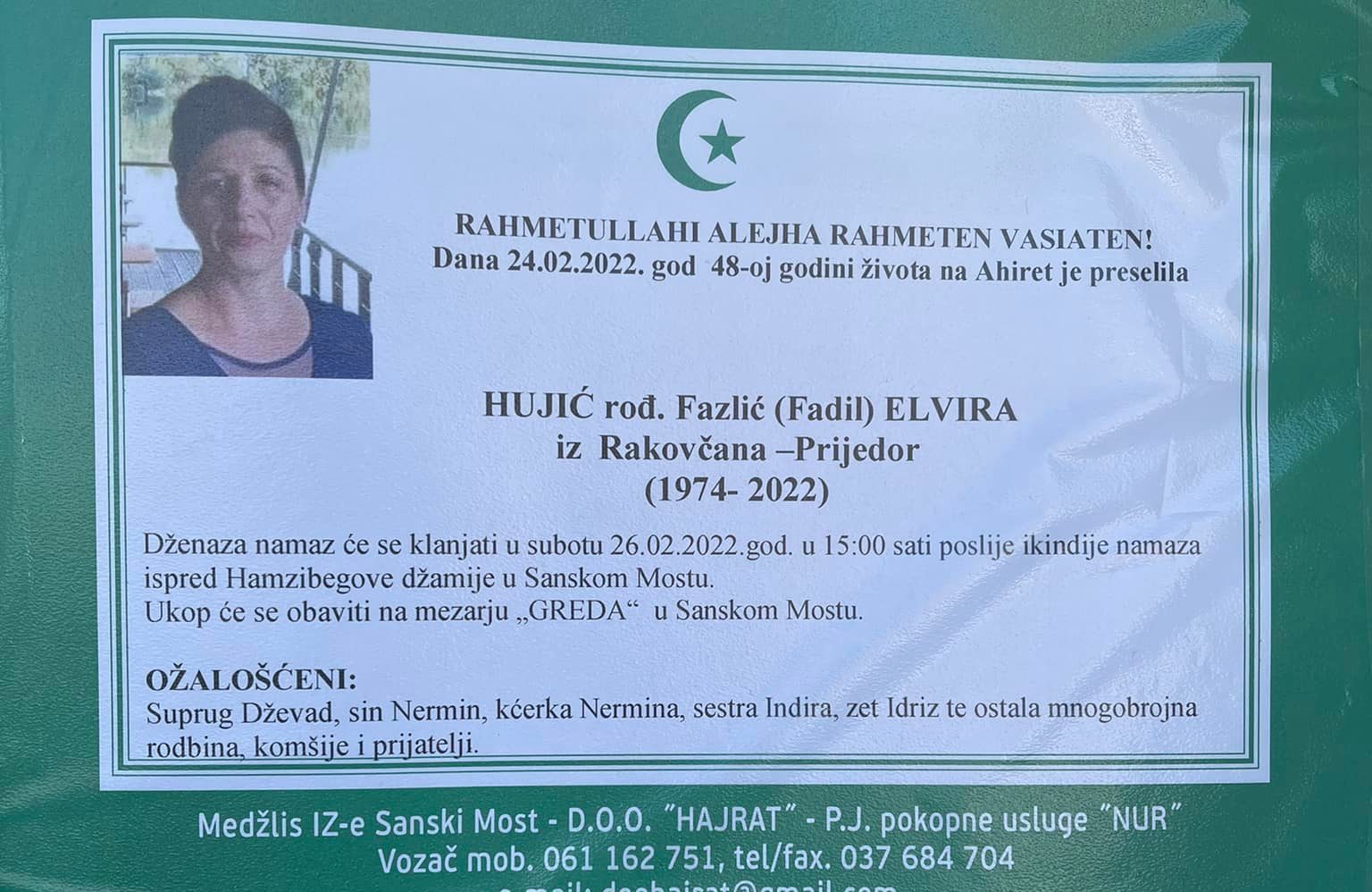 Hujić rođ. Fazlić (Fadil) Elvira