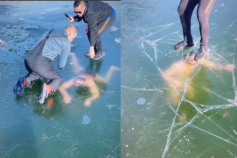 Slovačkog sportistu panično spašavali nakon što je zaronio u zaleđeno jezero