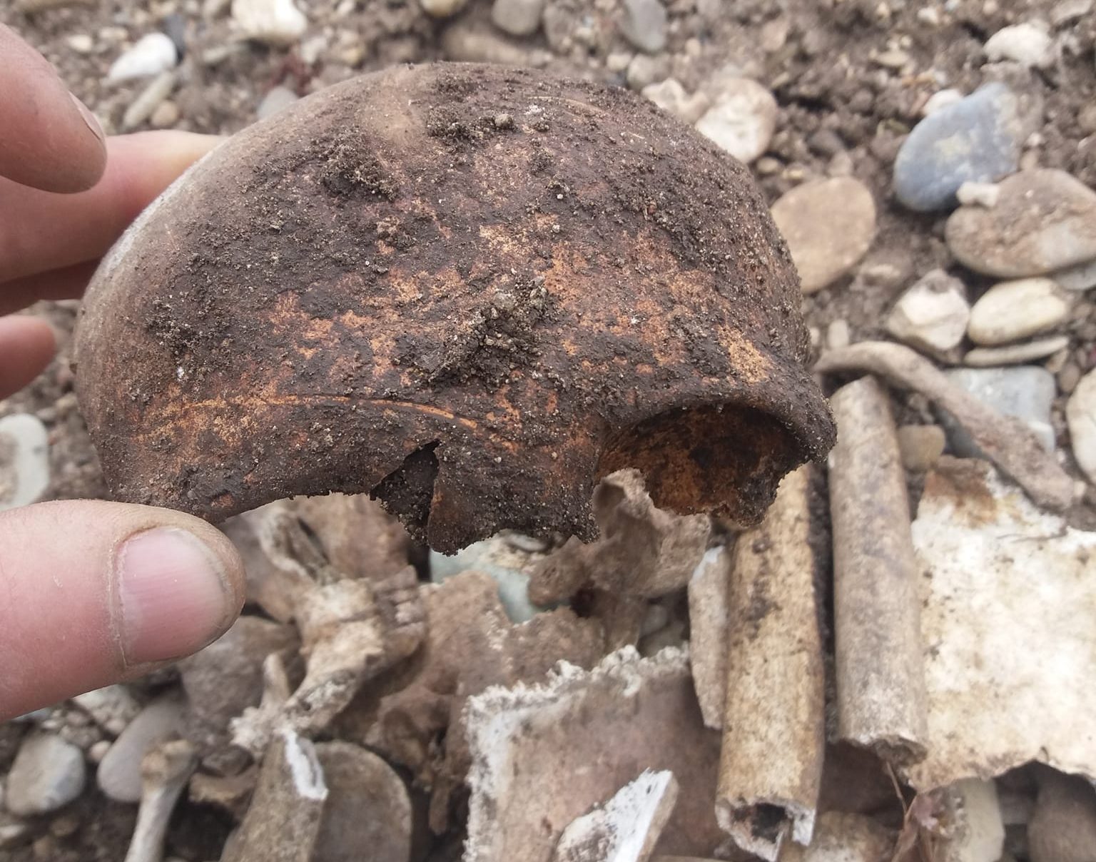 Ostaci ljudskih kostiju pronađeni u građevinskom nasipu