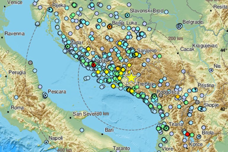 Jak zemljotres potresao regiju, epicentar u BiH