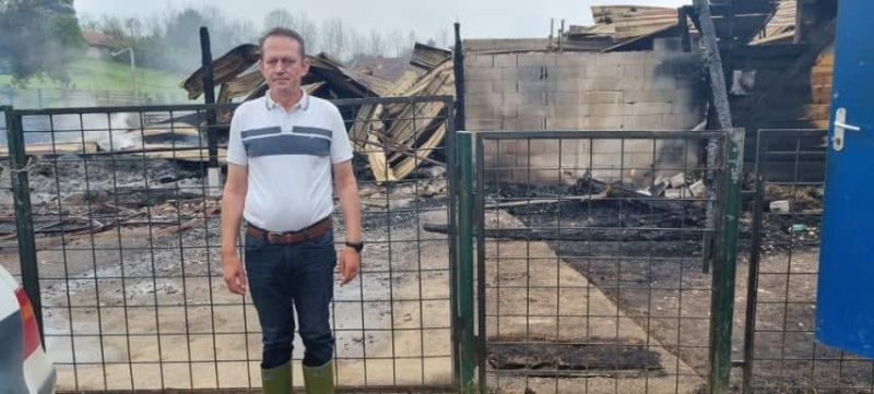 Direktor farme Milo Selo dan poslije požara: Šteta je milionska, ugrožena je egzistencija 100 porodica