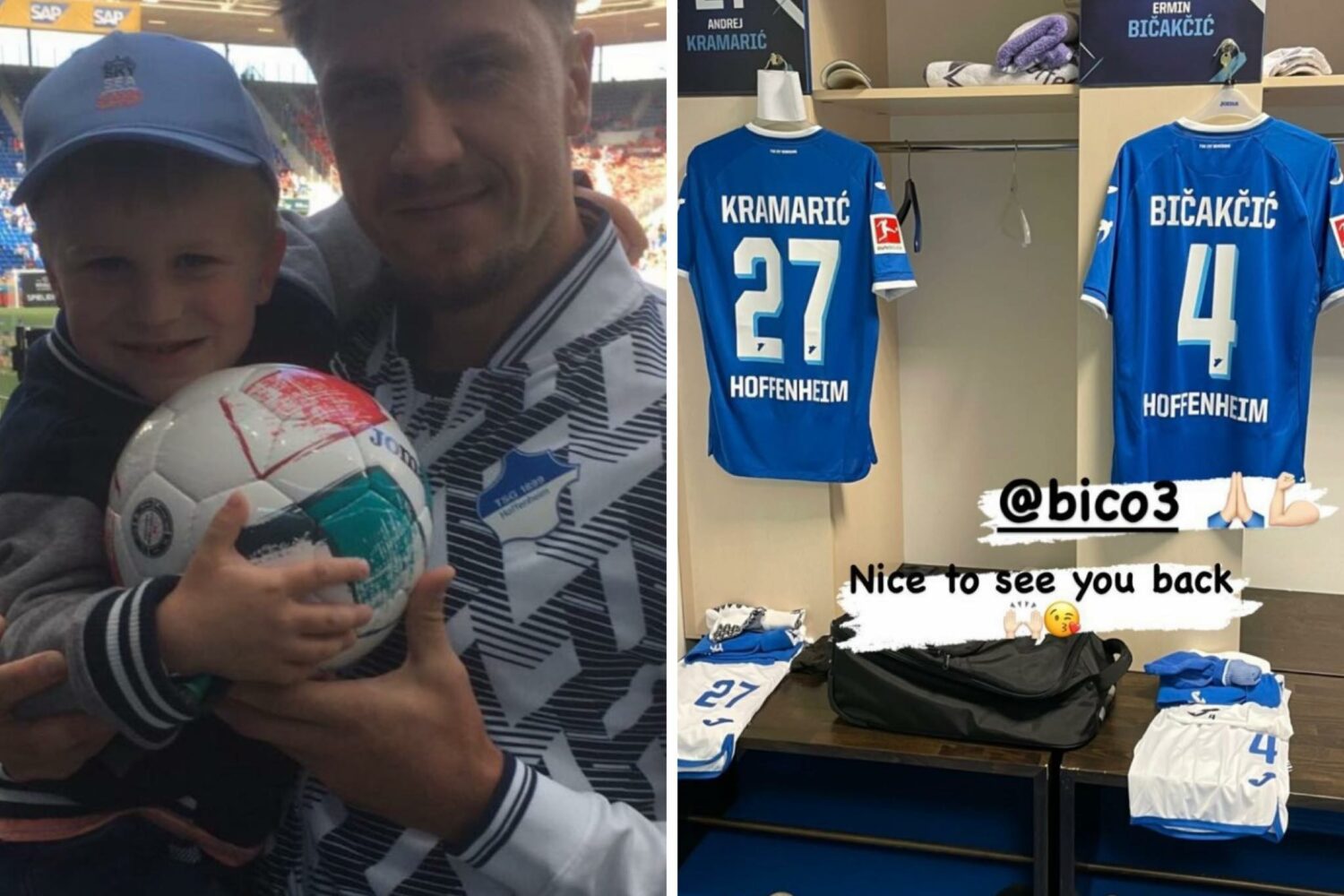 Bičakčić se vratio u tim nakon skoro 20 mjeseci, Kramarić mu javno poželio dobrodošlicu
