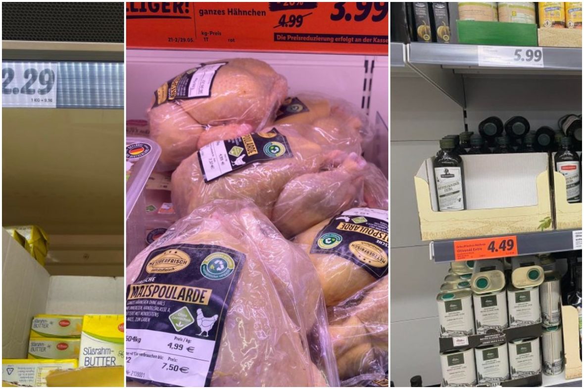 Ovo su cijene u Njemačkoj: Koliko koštaju ulje, maslac i piletina
