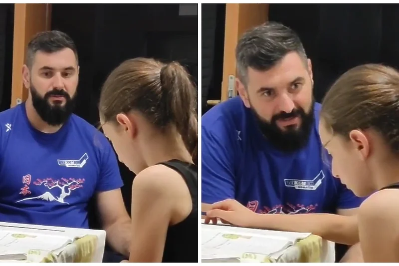 Snimak tate i kćerke kojoj objašnjava matematiku je hit: Kako, bona, puta tri?