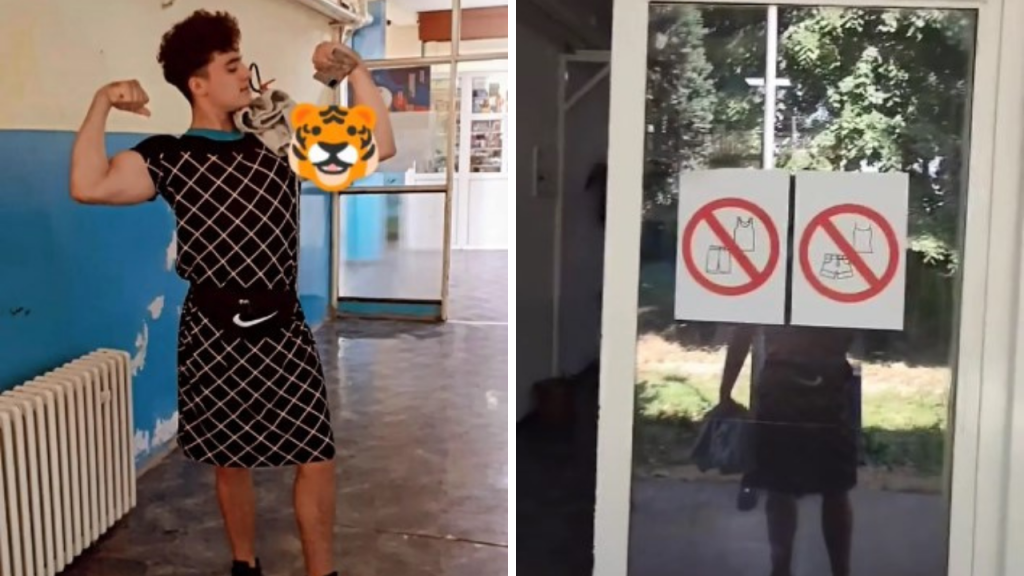 Škola u Srbiji zabranila kratke hlače, učenik došao u haljini