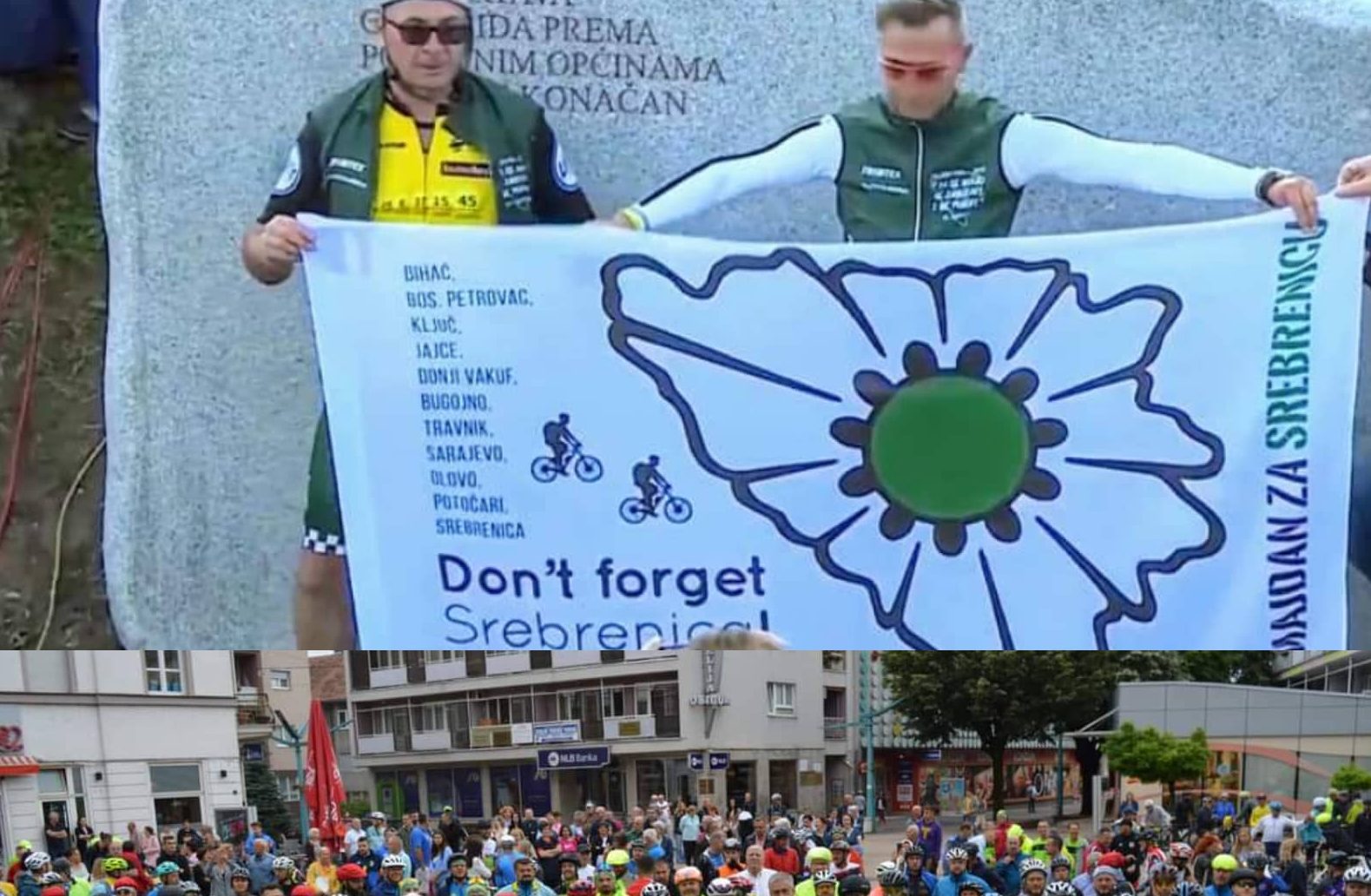 Zlatan Agičić i Beno Sefić učesnici biciklističkog maratona „Da se nikad ne ponovi i ne zaboravi“
