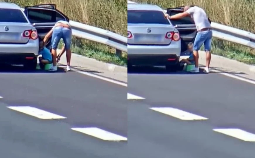 Vozač u Sloveniji stavio dijete na tutu pored auto puta. Snimka izazvala brojne komentare