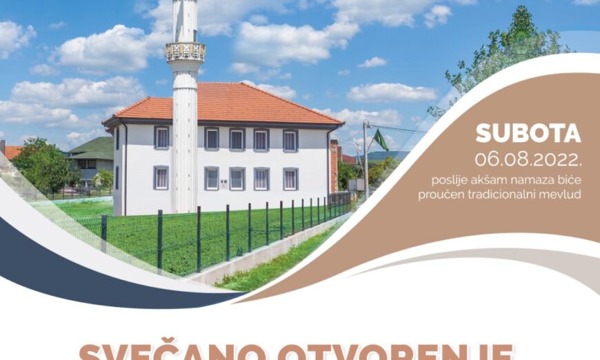 Svečano otvorenje novoizgrađene džamije u naselju Krkojevci