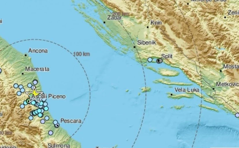 Snažan zemljotres u Italiji. Podrhtavanje se osjetilo i u Dalmaciji: Svi su pobjegli iz zgrade
