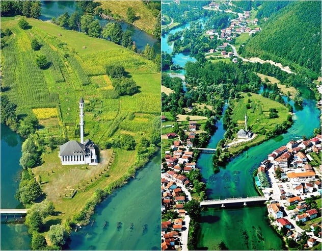 Znate li da je džamija na rijeci Uni jedina u Evropi koja je izgrađena na riječnom otoku?