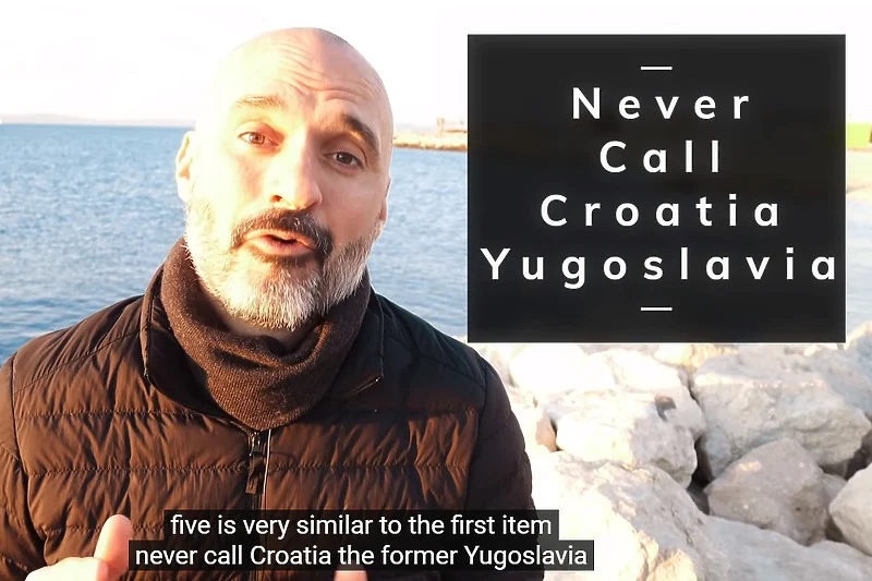 Pustolov napravio popis šta ne treba raditi u Hrvatskoj pa naveo: Ne zovite je Jugoslavijom