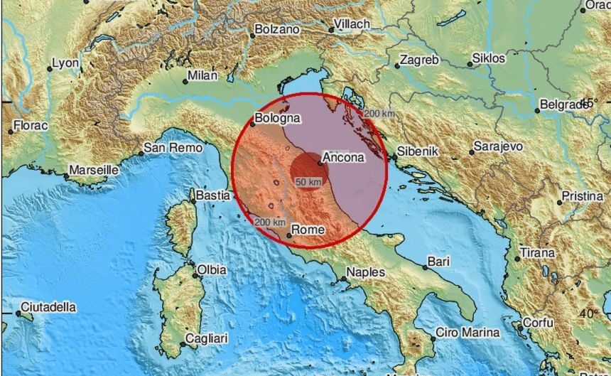 Snažan zemljotres pogodio Italiju, osjetio se i u BiH
