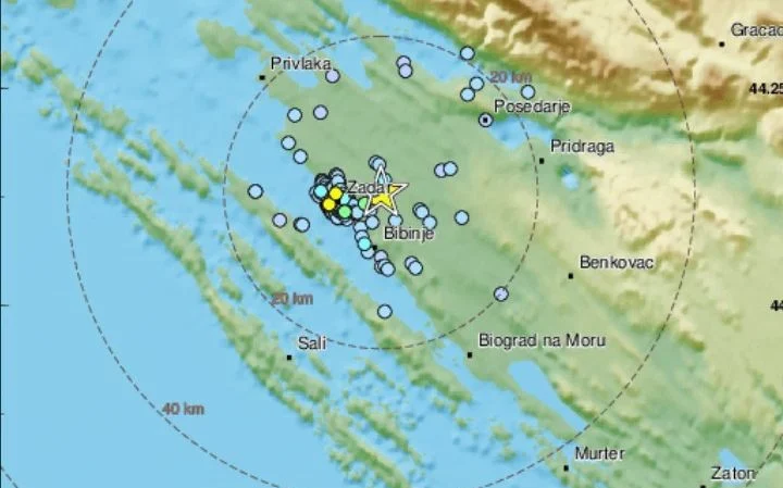 Zemljotres probudio građane Hrvatske: ‘Zadar dobro zadrmalo’