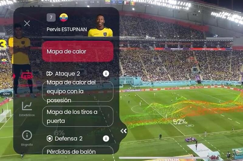 Navijači koriste AR tehnologiju da prate statistiku igrača na Mundijalu, mogu gledati i VAR snimke