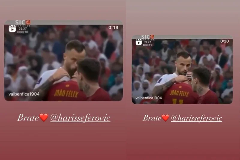 Seferović veliku portugalsku zvijezdu naučio bosanski, srdačno su se pozdravili na kraju utakmice