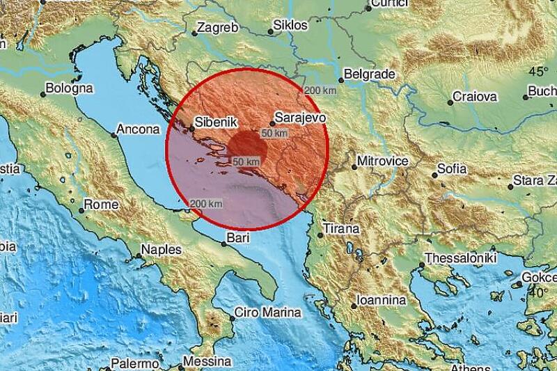 Zemljotres jačine 3,4 po Richteru zatresao BiH