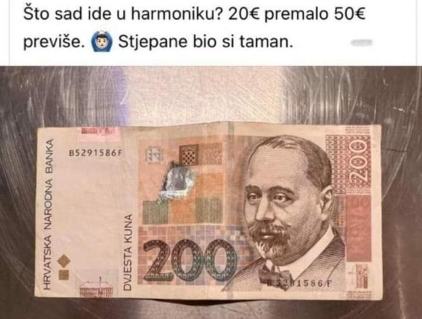Muke s eurima: Hrvati raspravljaju koliko novca je dovoljno staviti na harmoniku