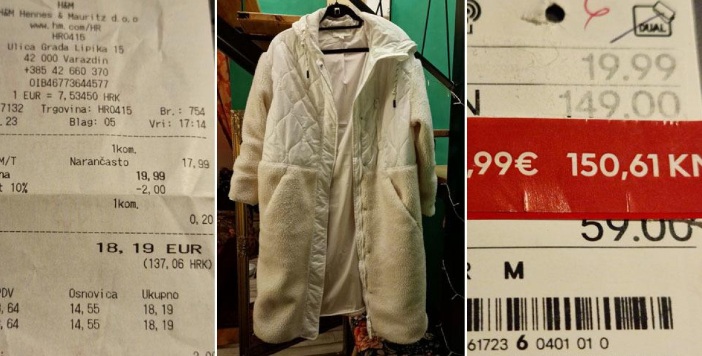 ‘Kupila sam jaknu u H&M-u na popustu od 50 posto i šokirala se kad sam vidjela cijenu prije sniženja‘