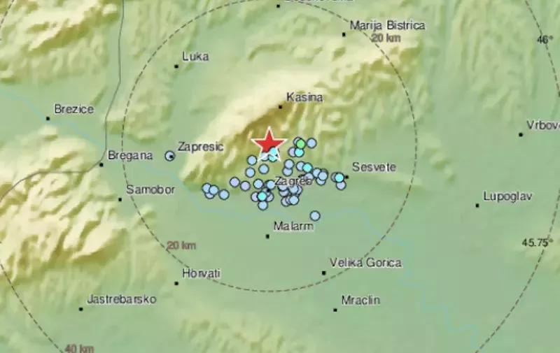 Potres u Zagrebu, bio je magnitude 2,7 po Richteru