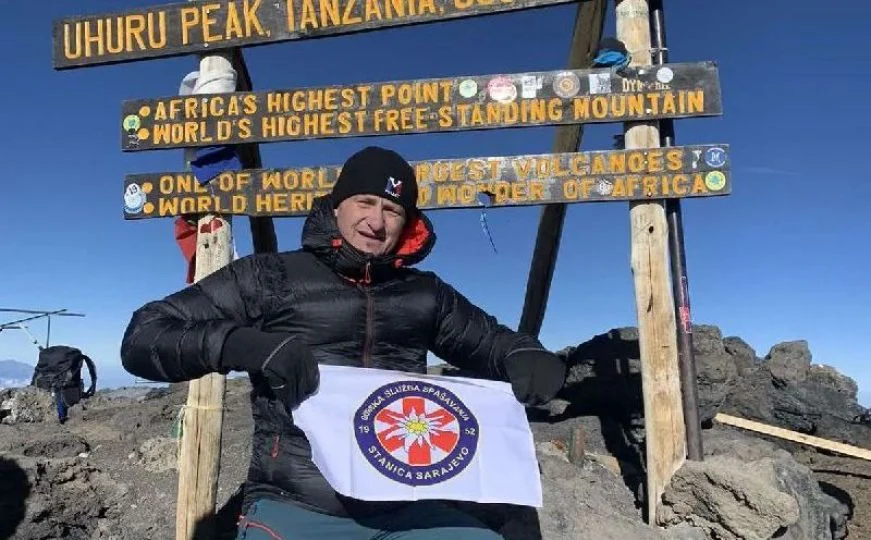 Svaka čast: Armin Škandrić osvojio najviši vrh Afrike