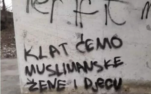 Uvredljivi grafiti osvanuli u Čapljini: Poruke mržnje upućene muslimanima