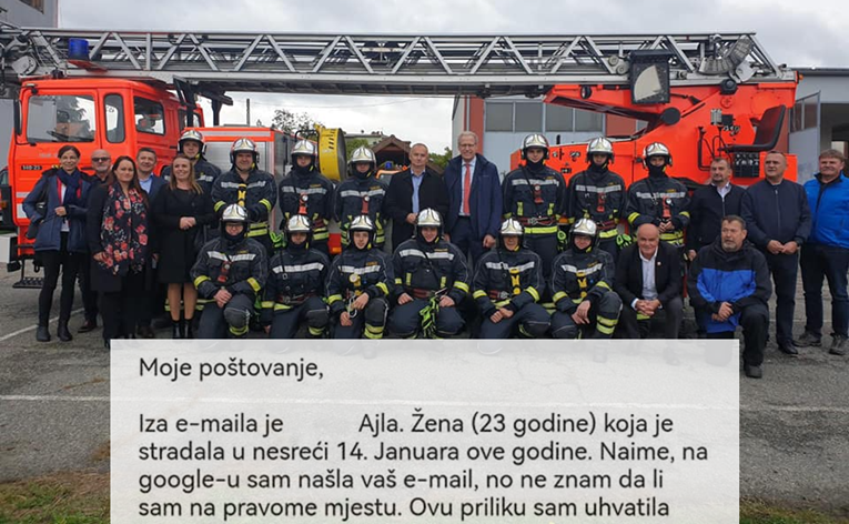 Ajla iz BiH poslala emotivno pismo vatrogascima iz Nove Gradiške: “Pamtim sve…”