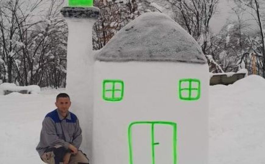 Lijepa priča iz Bosanske Krajine: Muhamed od snijega napravio džamiju