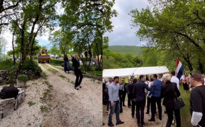Neobično vjenčanje u Mostaru: Bagerom došao po mladu