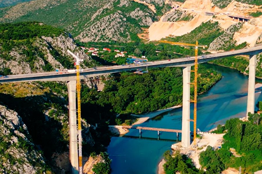 PRIZORI OD KOJIH ZASTAJE DAH: Najveći most u BiH spojio dvije obale rijeke, veličanstveni snimci iz zraka 