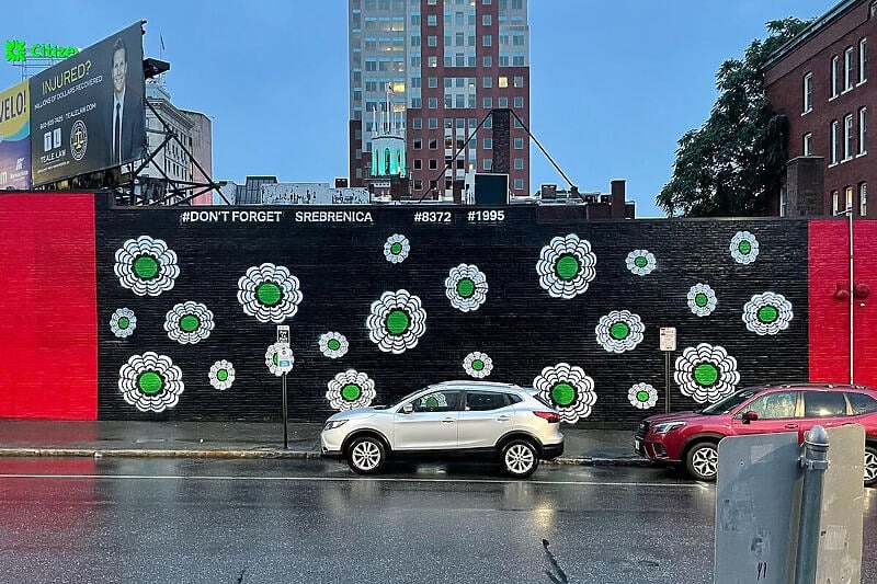 Mural “Cvijet Srebrenice” oslikan u američkom gradu Manchester