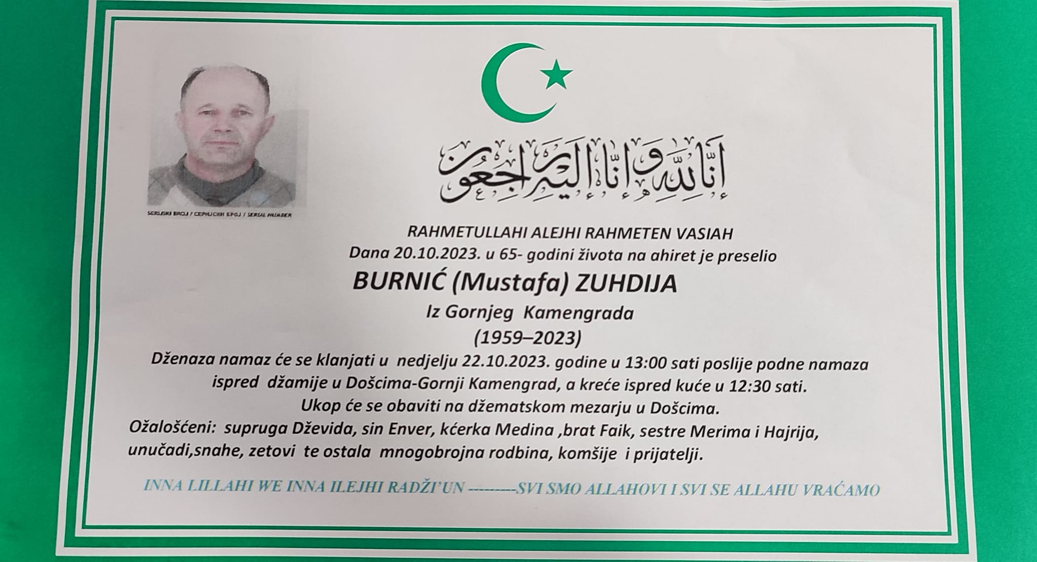 Burnić (Mustafa) Zuhdija