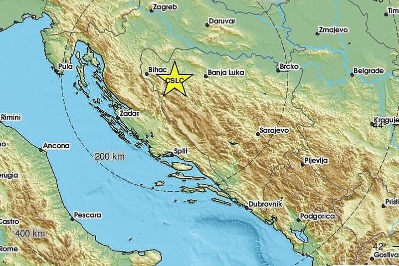 Zemljotres pogodio šire područje Sanskog Mosta, osjetio se i u Hrvatskoj
