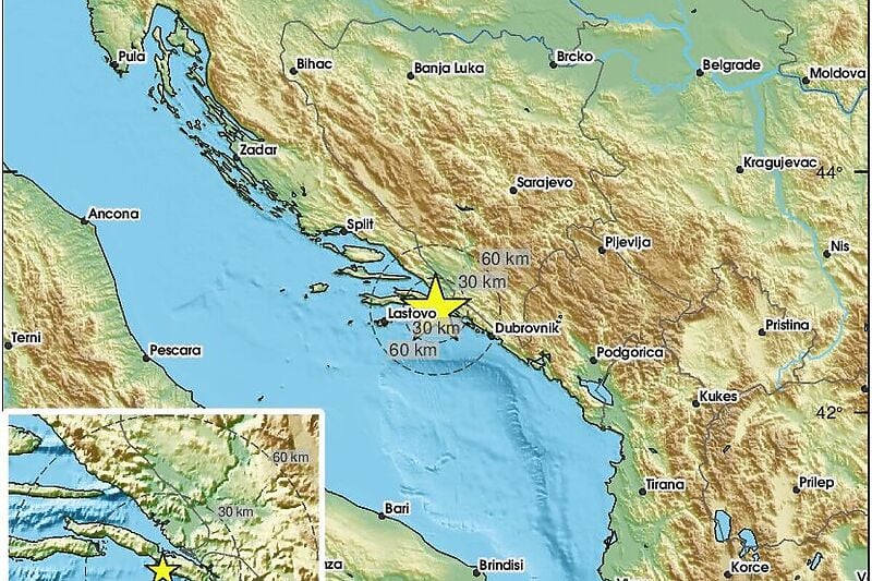 Jači zemljotres zatresao Hrvatsku, treslo se i u Bosni i Hercegovini